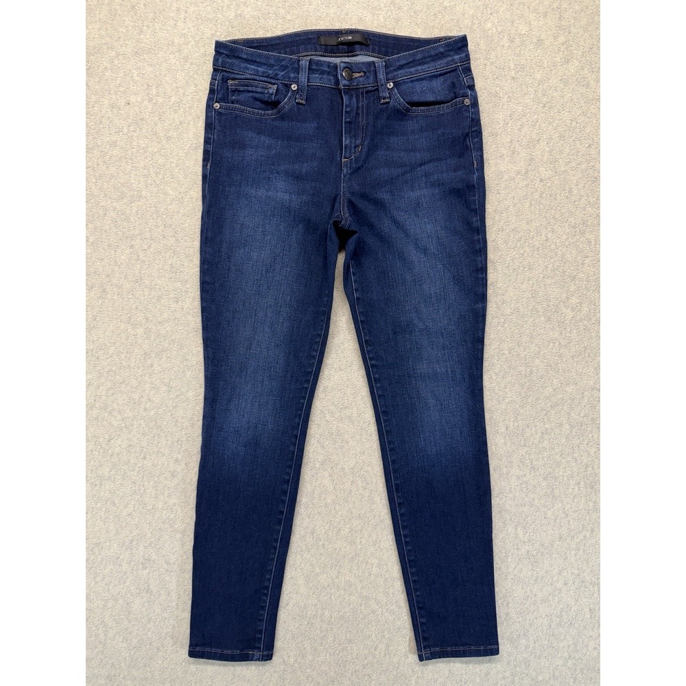 Joe's Jeans Skinny Ankle Jeans Women's W28 Dark Wash Stretch Denim Mid Rise
